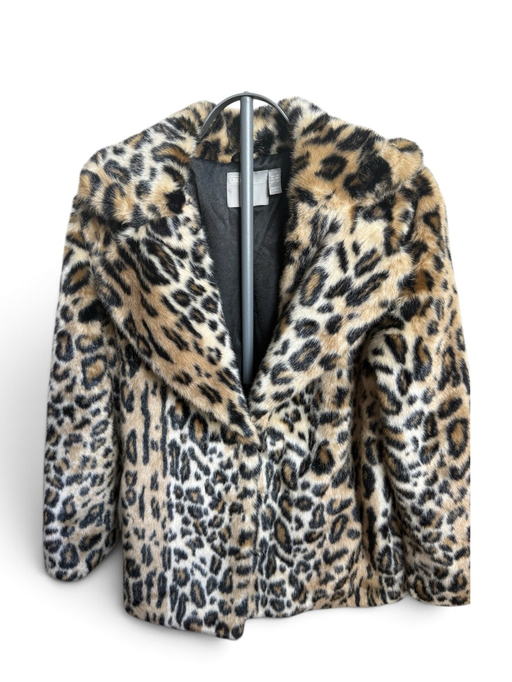 ASOS Leopard Print Faux Fur Coat - Women